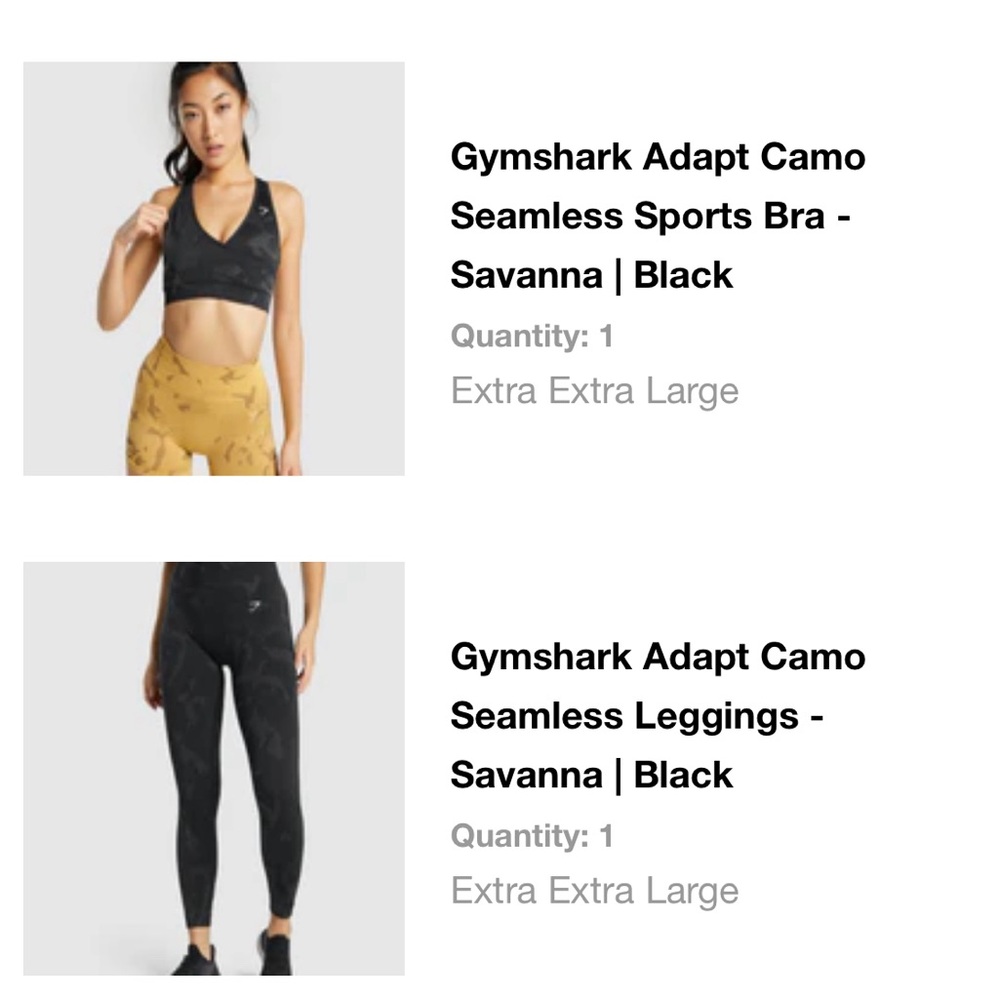 Gymshark Adapt Camo Seamless Sports Set - Savanna